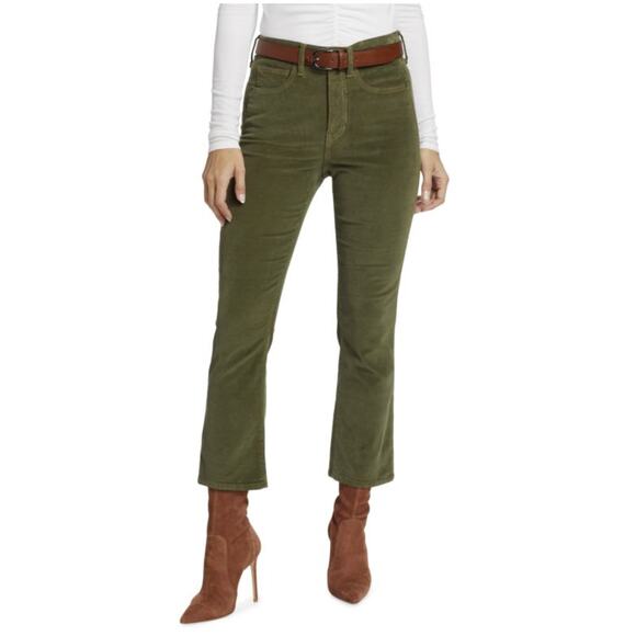 Veronica Beard Carly Corduroy Kick-Flare Crop Pants Size 31 - Picture 1 of 12